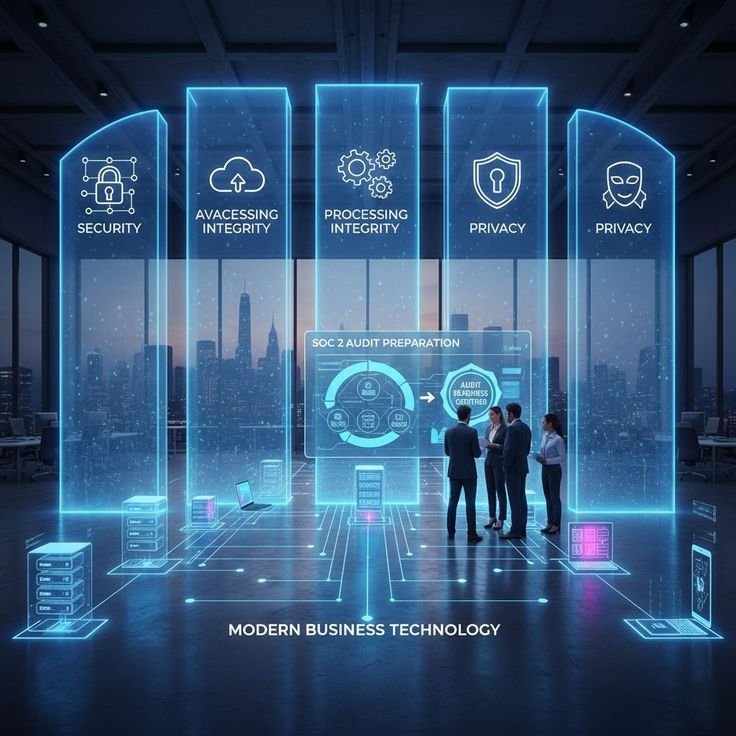 IT consulting and security audit hologram